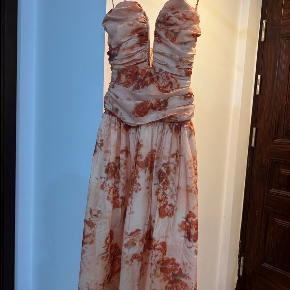 Zimmerman Printed Deep-V Cami Dress - Picture 15 of 16